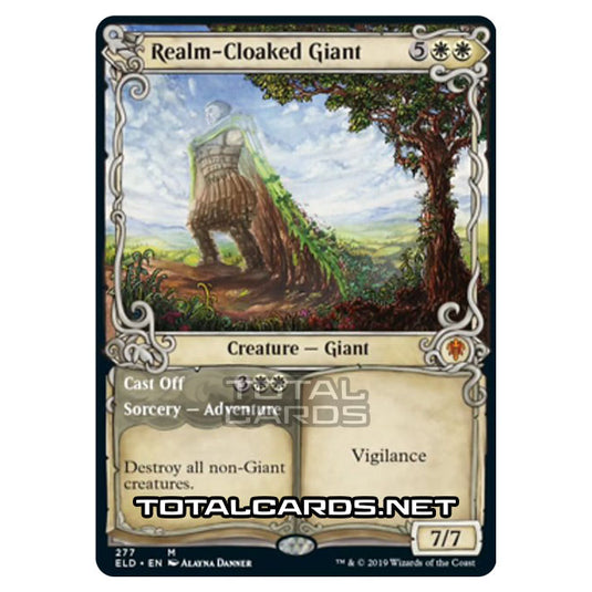 Magic The Gathering - Throne of Eldraine - Realm-Cloaked Giant // Cast Off - 277/269