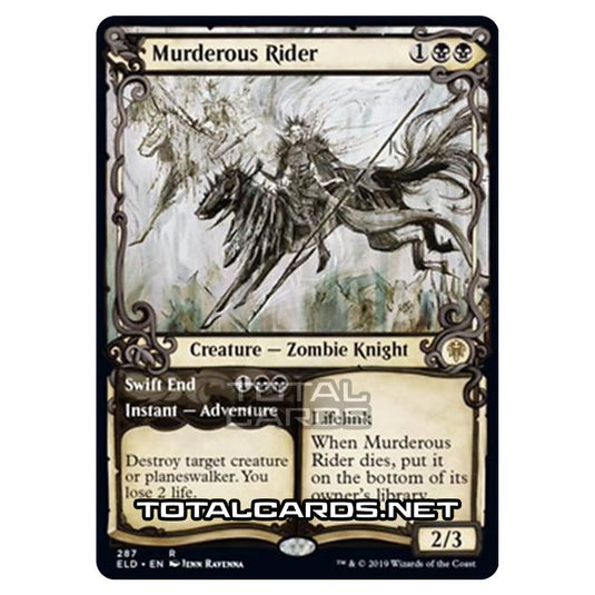 Magic The Gathering - Throne of Eldraine - Murderous Rider // Swift End - 287/269