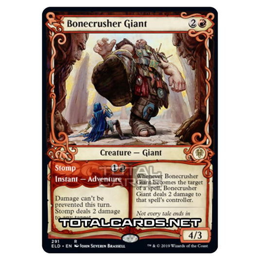 Magic The Gathering - Throne of Eldraine - Bonecrusher Giant // Stomp - 291/269