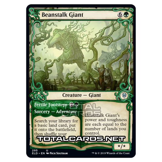 Magic The Gathering - Throne of Eldraine - Beanstalk Giant // Fertile Footsteps - 295/269