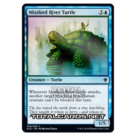 Magic The Gathering - Throne of Eldraine - Mistford River Turtle - 56/269 (Foil)