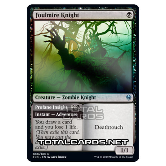 Magic The Gathering - Throne of Eldraine - Foulmire Knight // Profane Insight - 90/269 (Foil)