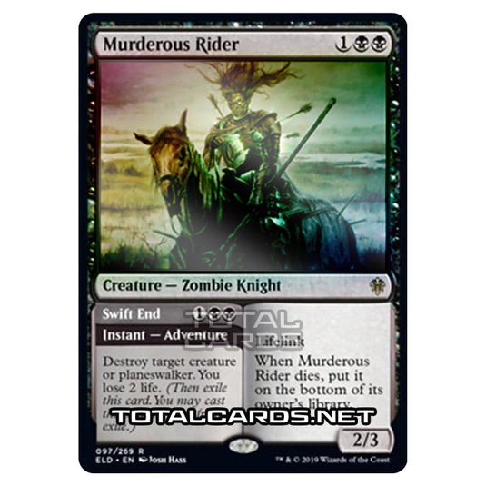 Magic The Gathering - Throne of Eldraine - Murderous Rider // Swift End - 97/269 (Foil)