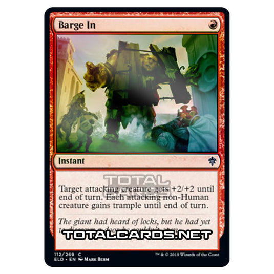 Magic The Gathering - Throne of Eldraine - Barge In - 112/269 (Foil)
