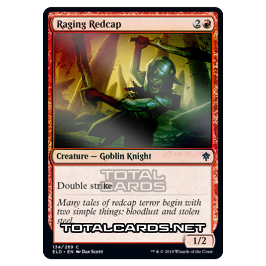 Magic The Gathering - Throne of Eldraine - Raging Redcap - 134/269 (Foil)