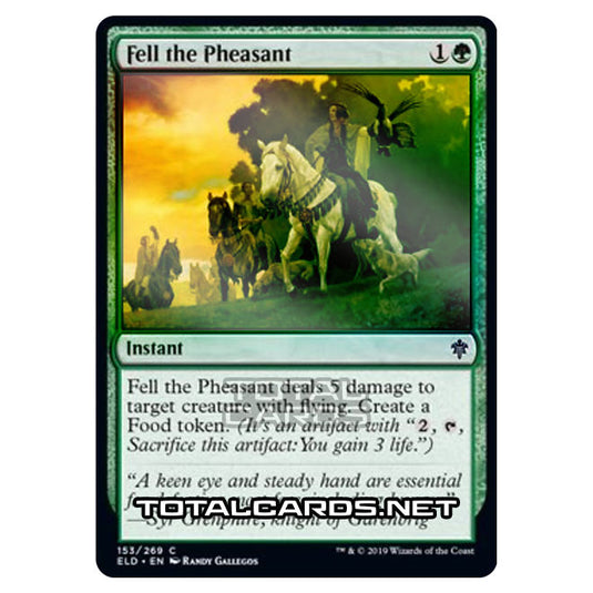 Magic The Gathering - Throne of Eldraine - Fell the Pheasant - 153/269 (Foil)