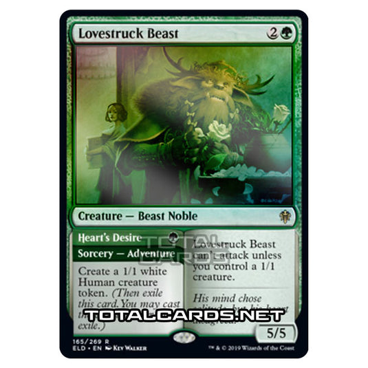 Magic The Gathering - Throne of Eldraine - Lovestruck Beast // Heart's Desire - 165/269 (Foil)