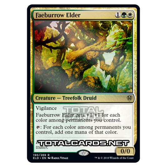 Magic The Gathering - Throne of Eldraine - Faeburrow Elder - 190/269 (Foil)