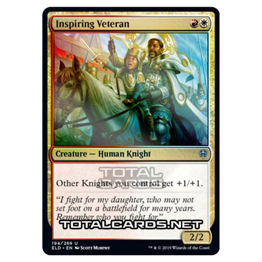 Magic The Gathering - Throne of Eldraine - Inspiring Veteran - 194/269 (Foil)