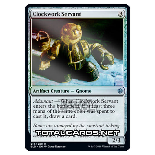 Magic The Gathering - Throne of Eldraine - Clockwork Servant - 216/269 (Foil)