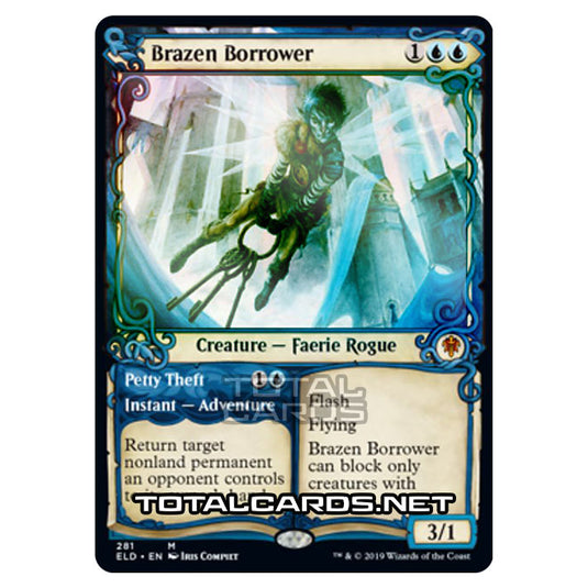 Magic The Gathering - Throne of Eldraine - Brazen Borrower // Petty Theft - 281/269 (Foil)