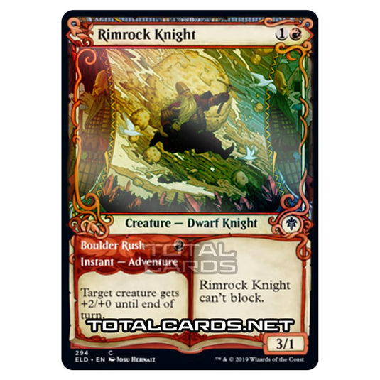 Magic The Gathering - Throne of Eldraine - Rimrock Knight // Boulder Rush - 294/269 (Foil)