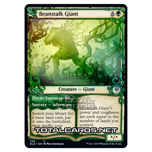 Magic The Gathering - Throne of Eldraine - Beanstalk Giant // Fertile Footsteps - 295/269 (Foil)