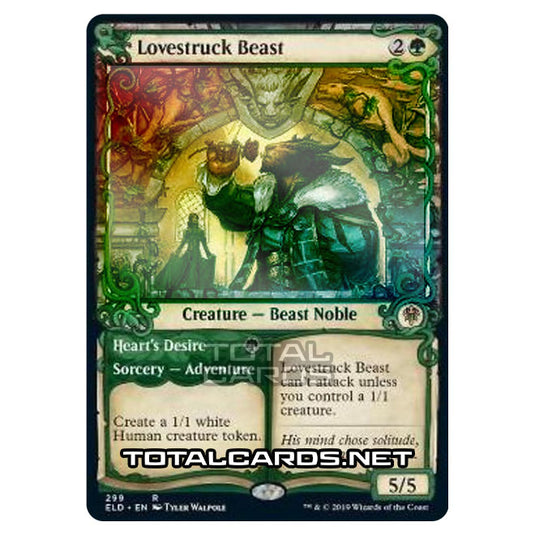 Magic The Gathering - Throne of Eldraine - Lovestruck Beast // Heart's Desire - 299/269 (Foil)