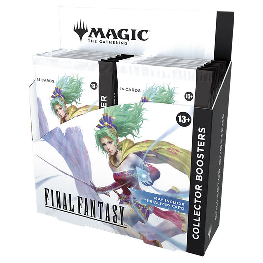 Magic The Gathering - Universes Beyond - Final Fantasy - Collector Booster Box (12 Packs) Left Tilt
