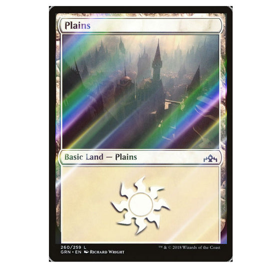 Magic The Gathering - Guilds of Ravnica - Plains - 260/259 (Foil)