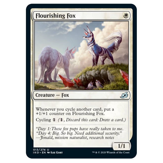 fox cards mtg Magic The Gathering - Ikoria Lair of Behemoths - Flourishing Fox