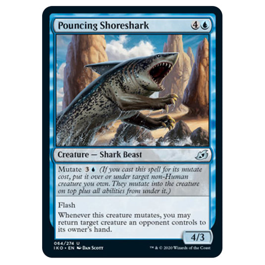 Magic The Gathering - Ikoria Lair of Behemoths - Pouncing Shoreshark - 64/274