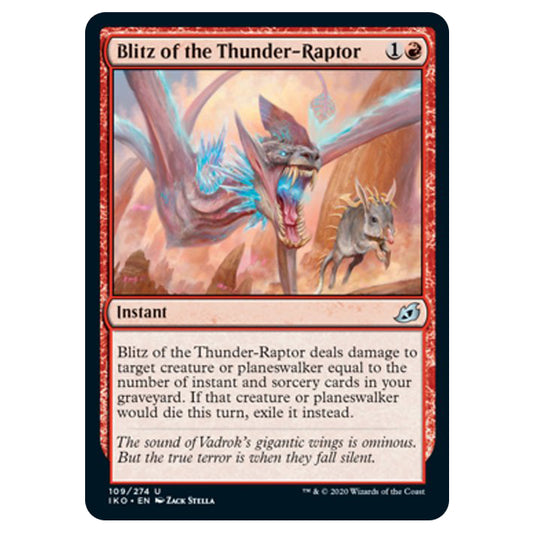 Magic The Gathering - Ikoria Lair of Behemoths - Blitz of the Thunder-Raptor - 109/274
