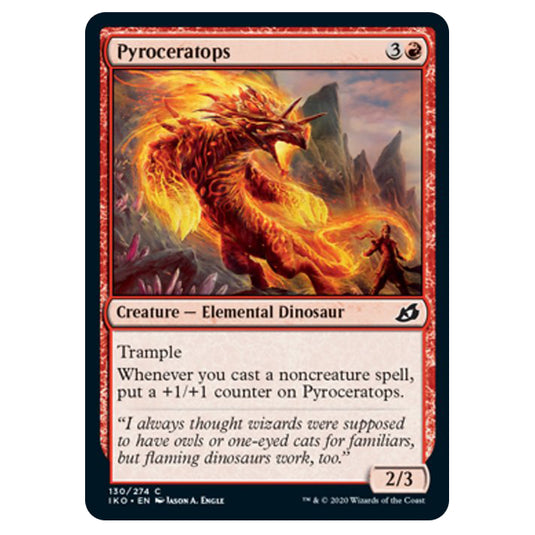 Magic The Gathering - Ikoria Lair of Behemoths - Pyroceratops - 130/274