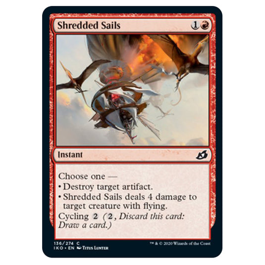 Magic The Gathering - Ikoria Lair of Behemoths - Shredded Sails - 136/274
