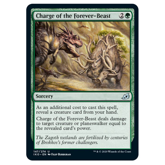 Magic The Gathering - Ikoria Lair of Behemoths - Charge of the Forever-Beast - 147/274