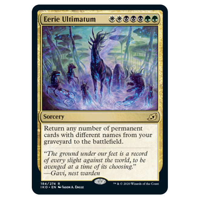 Magic The Gathering - Ikoria Lair of Behemoths - Eerie Ultimatum - 184 Magic The Gathering - Ikoria Lair of Behemoths - Eerie Ultimatum - 184