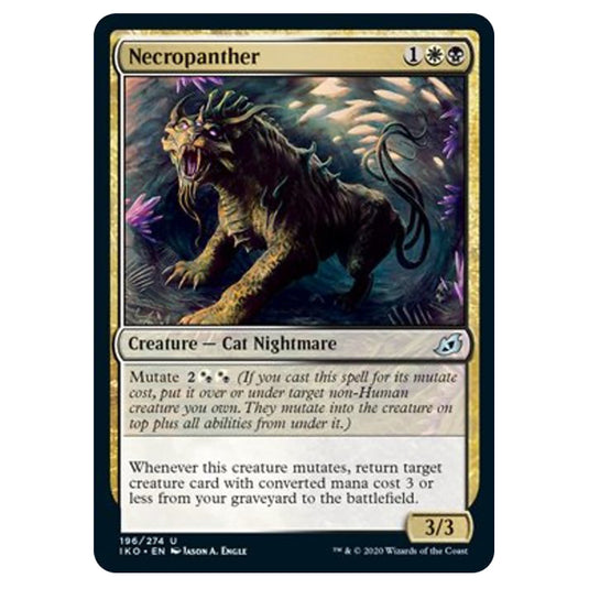 Magic The Gathering - Ikoria Lair of Behemoths - Necropanther - 196/274