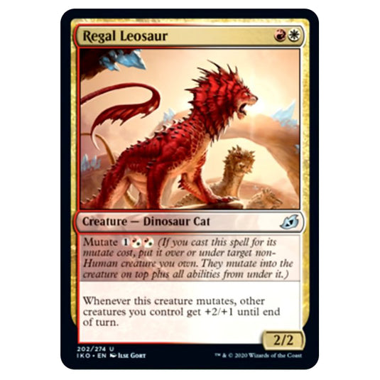 Magic The Gathering - Ikoria Lair of Behemoths - Regal Leosaur - 202/274