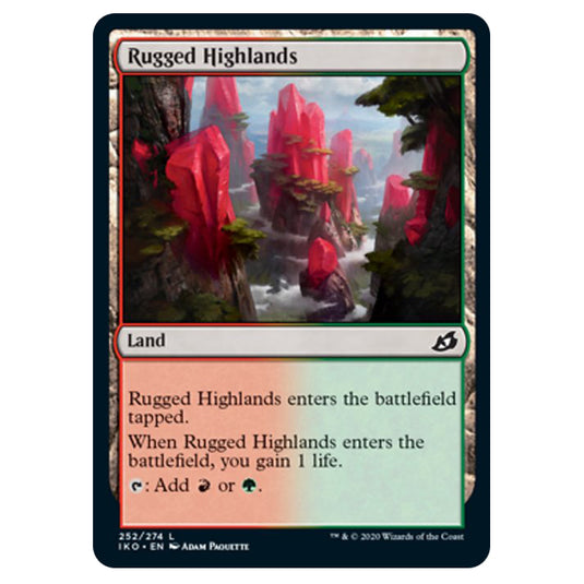 Magic The Gathering - Ikoria Lair of Behemoths - Rugged Highlands - 252/274