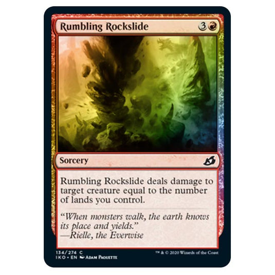 Magic The Gathering - Ikoria Lair of Behemoths - Rumbling Rockslide - 134/274 (Foil)