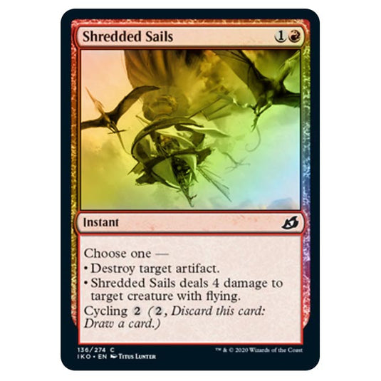 Magic The Gathering - Ikoria Lair of Behemoths - Shredded Sails - 136/274 (Foil)