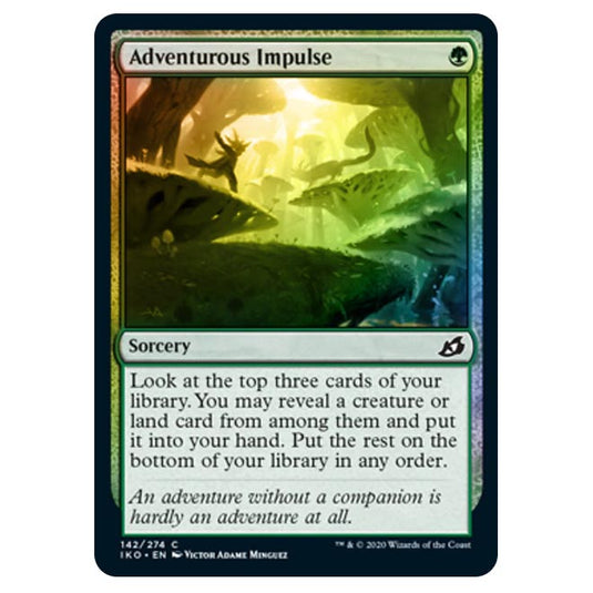 Magic The Gathering - Ikoria Lair of Behemoths - Adventurous Impulse - 142/274 (Foil)