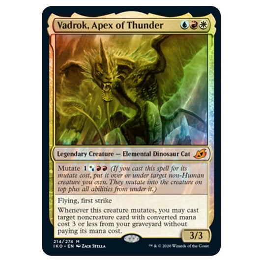 Magic The Gathering - Ikoria Lair of Behemoths - Vadrok, Apex of Thunder - 214/274 (Foil)