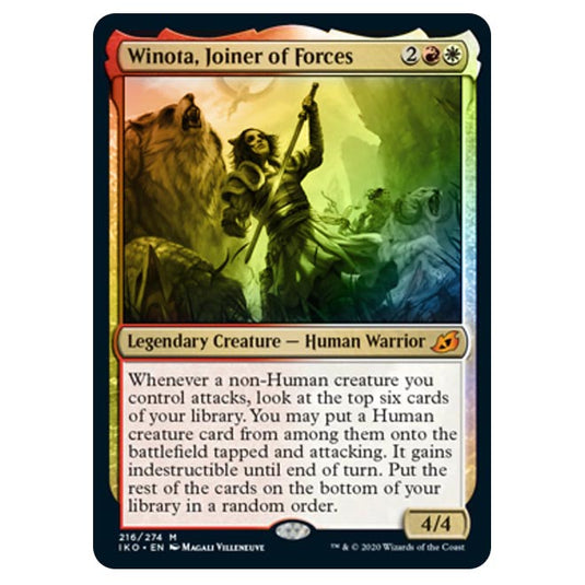 Magic The Gathering - Ikoria Lair of Behemoths - Winota, Joiner of Forces - 216/274 (Foil)