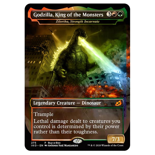 Magic The Gathering - Ikoria Lair of Behemoths - Godzilla, King of the Monsters - Zilortha, Strength Incarnate - 275/274 (Foil)