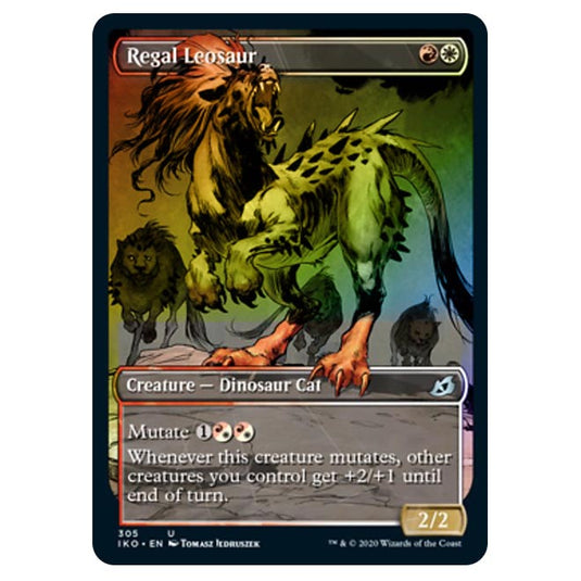 Magic The Gathering - Ikoria Lair of Behemoths - Regal Leosaur - 305/274 (Foil)