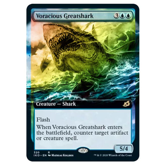 Magic The Gathering - Ikoria Lair of Behemoths - Voracious Greatshark - 320/274 (Foil)