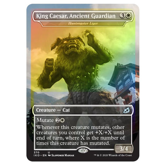 Magic The Gathering - Ikoria Lair of Behemoths - King Caesar, Ancient Guardian - Huntmaster Liger - 370/274 (Foil)