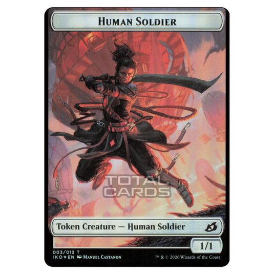 Magic The Gathering - Ikoria Lair of Behemoths - Token - Dinosaur/Human Soldier (Foil)