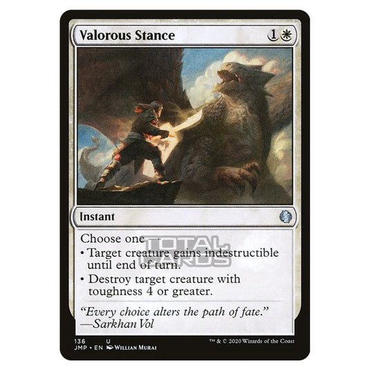 Magic The Gathering - Jumpstart - Valorous Stance - 136/496