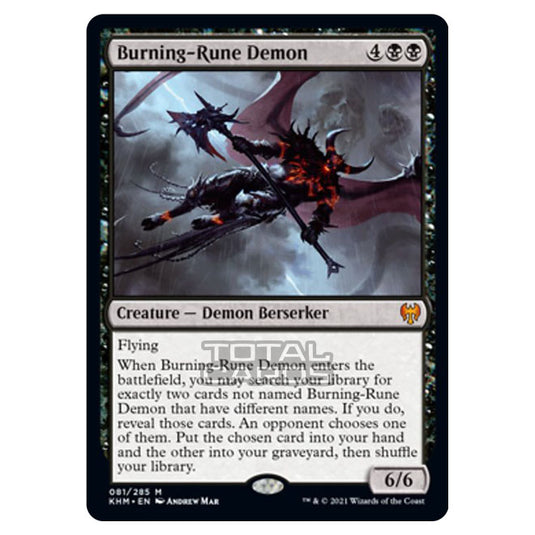 Magic The Gathering - Kaldheim - Burning-Rune Demon - 81/285