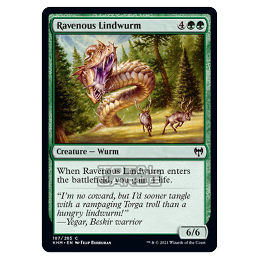 Magic The Gathering - Kaldheim - Ravenous Lindwurm - 187/285