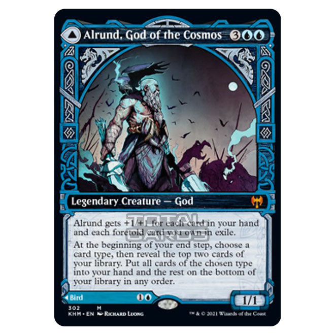 Magic The Gathering - Kaldheim - Alrund, God of the Cosmos // Hakka, W Magic The Gathering - Kaldheim - Alrund, God of the Cosmos // Hakka, W