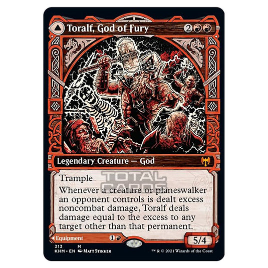 Magic The Gathering - Kaldheim - Toralf, God of Fury // Toralf's Hammer - 313/285