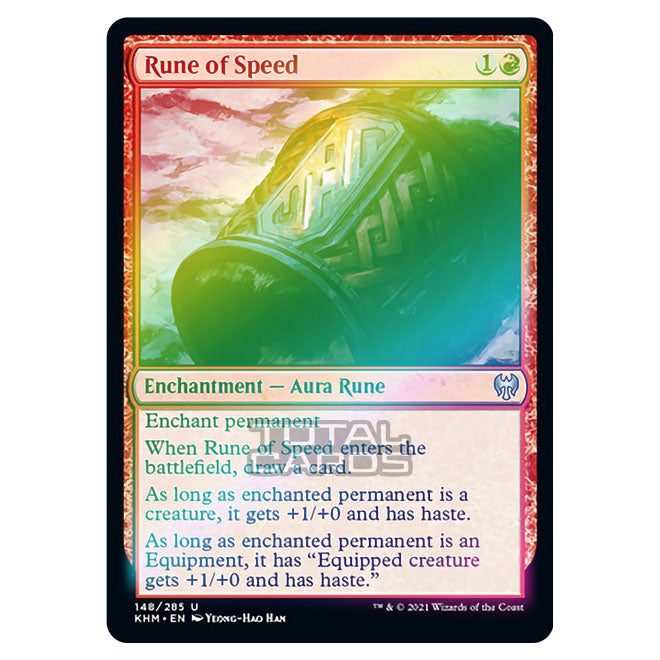 Magic The Gathering - Kaldheim - Rune of Speed - 148/285 (Foil) Magic The Gathering - Kaldheim - Rune of Speed - 148/285 (Foil)