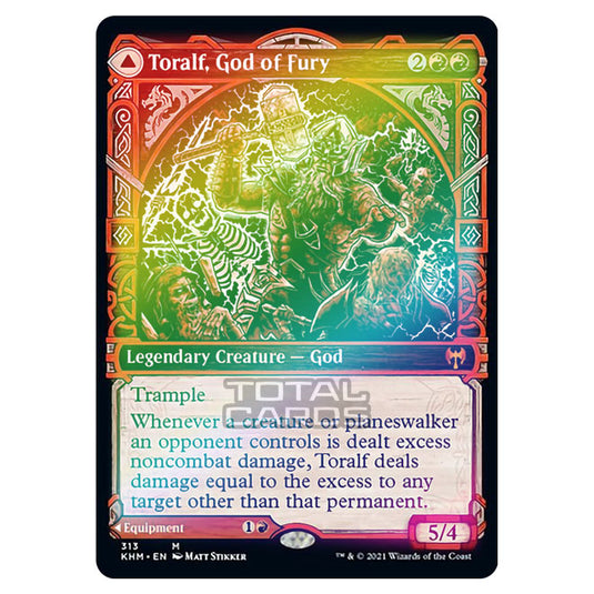 Magic The Gathering - Kaldheim - Toralf, God of Fury // Toralf's Hammer - 313/285 (Foil)