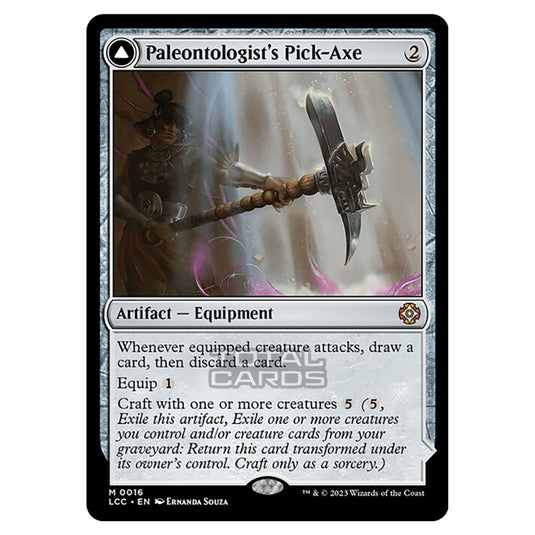Magic The Gathering - The Lost Caverns of Ixalan - Commander - Paleontologist's Pick-Axe // Dinosaur Headdress - 0016