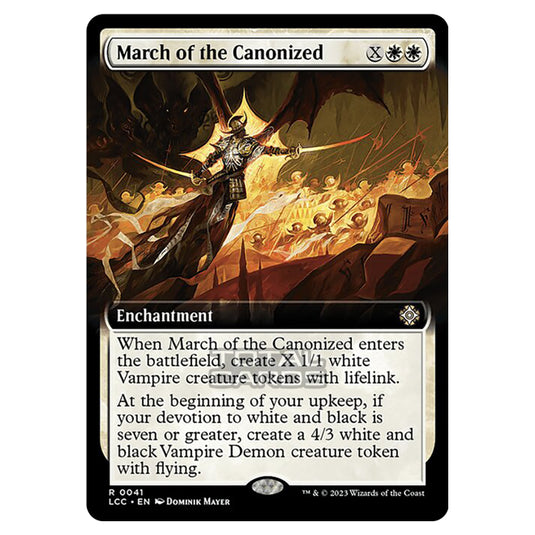 Magic The Gathering - The Lost Caverns of Ixalan - Commander - March of the Canonized (Extended Art Card) - 0041