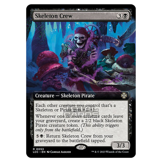Magic The Gathering - The Lost Caverns of Ixalan - Commander - Skeleton Crew (Extended Art Card) - 0053